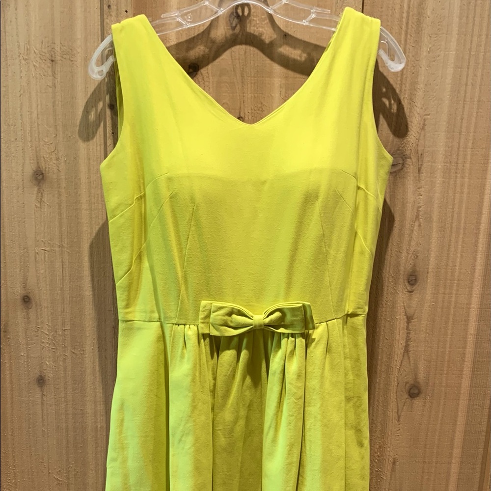 Anne Elisabeth of Paris Chartreuse Fit and Flare Dress - Size 10/EU42